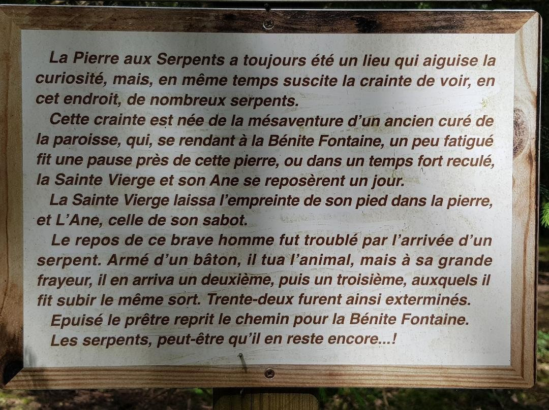 La Pierre aux Serpents