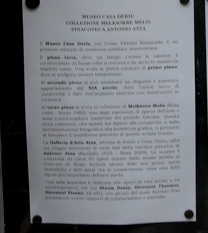Museo Casa Deriu-博萨必去景点