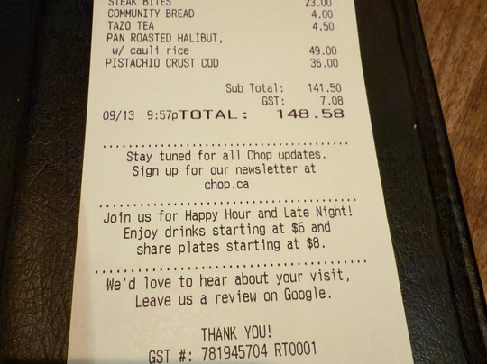 Chop Steakhouse & Bar