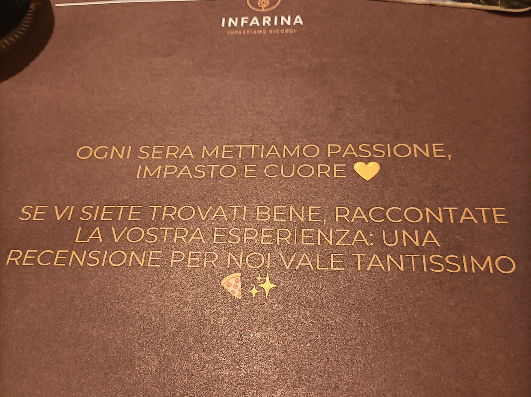 Infarina- Pizzeria Pucceria