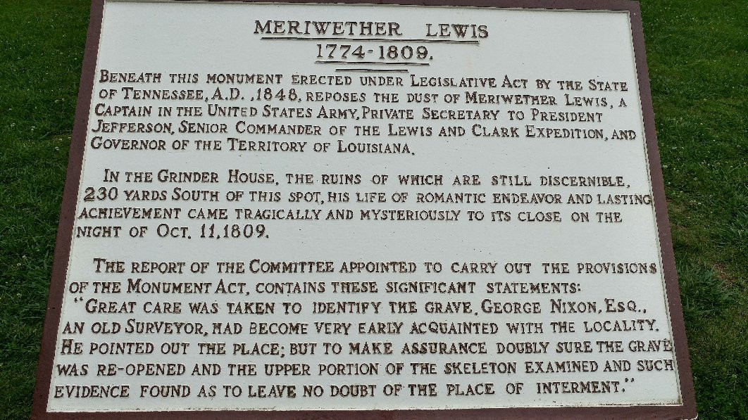 Meriwether Lewis Park and Monument-Hohenwald必去景点