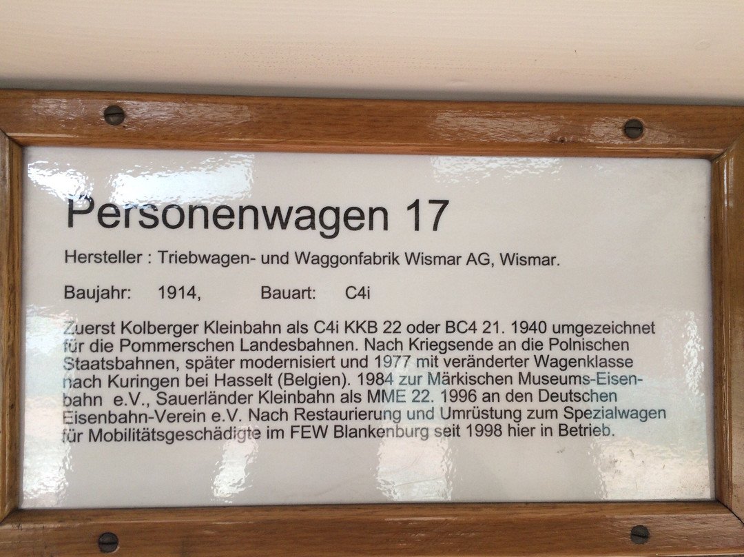 Museums-Eisenbahn Bruchhausen-Vilsen景点图片