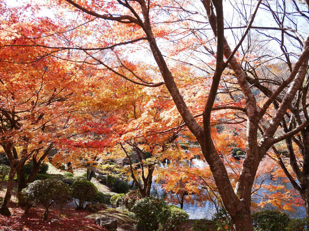 Yabakei Dam Memorial Park Keisekien-中津市必去景点