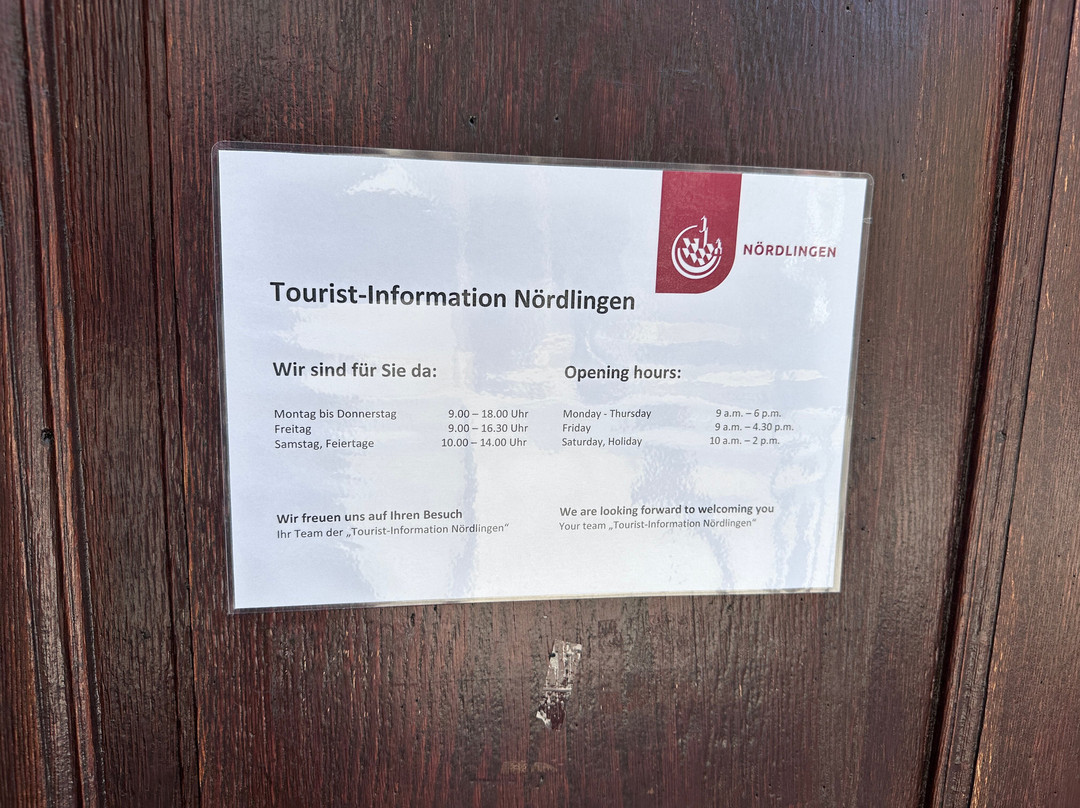 Tourist-Information der Stadt Noerdlingen