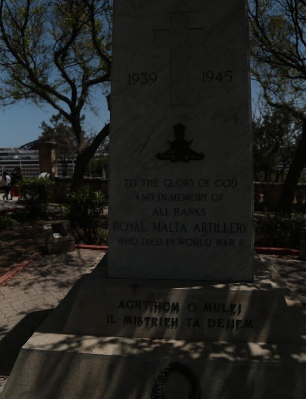 Royal Malta Artillery Memorial WWll Floriana