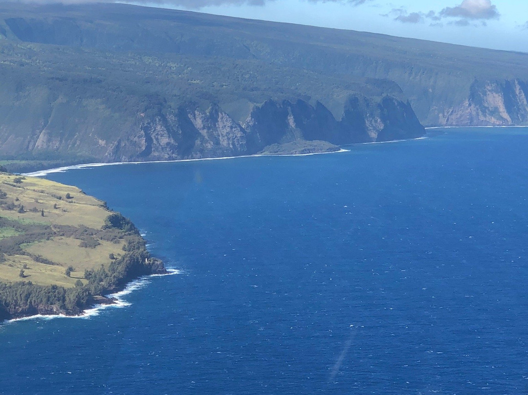 蓝色夏威夷直升机景点图片