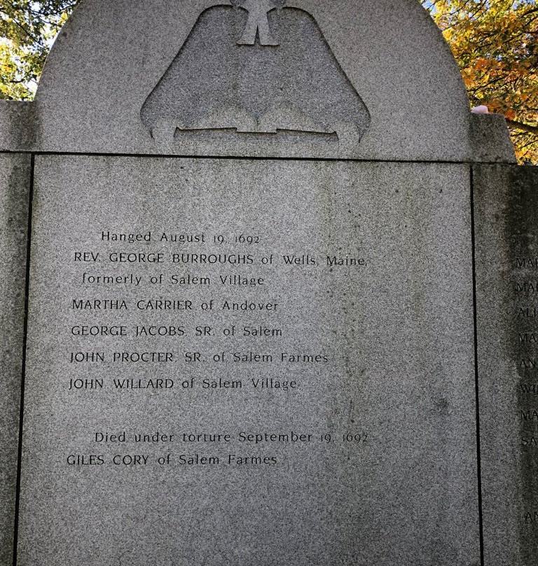 Witch Trials Memorial-丹弗斯必去景点
