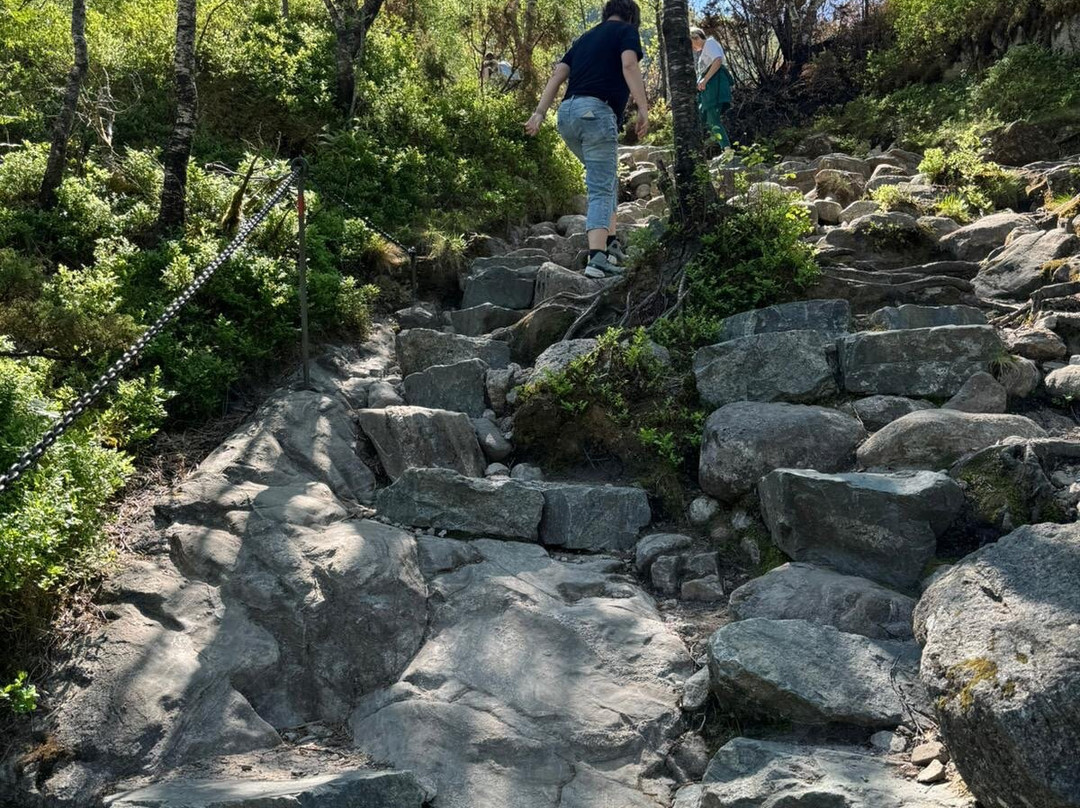 Manafossen Falls and Man Farm景点图片