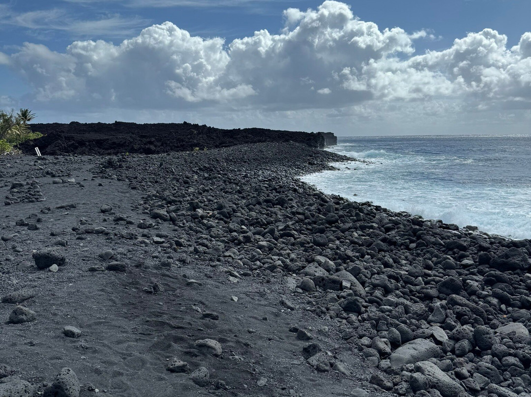 Pohoiki Black Sand Beach景点图片