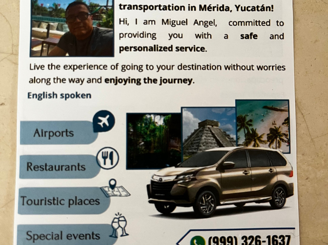 Miguel Angel - Private Driver/transfers-梅里达必去景点