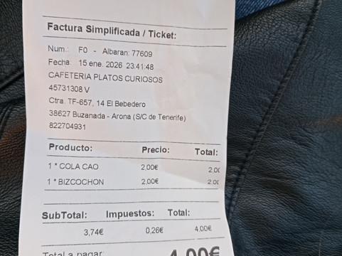 Bar Cafetería Platos Curiosos