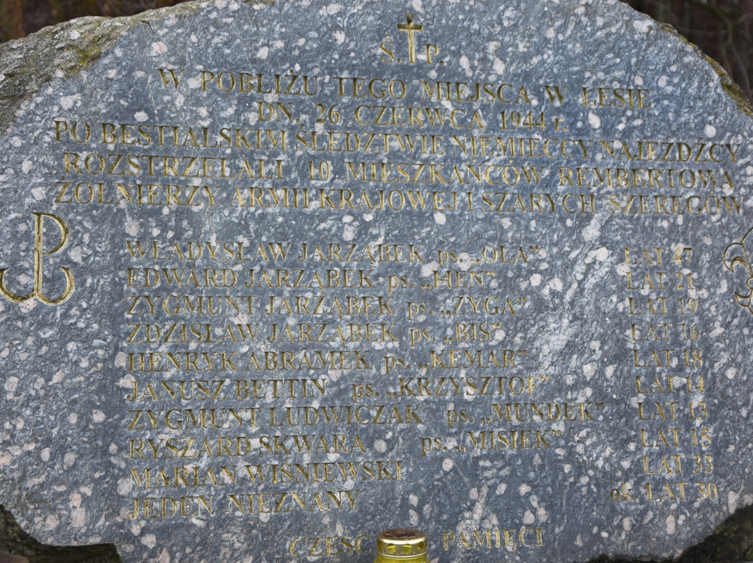 Pomnik pamięci rozstrzelanych w rembertowskim lesie景点图片
