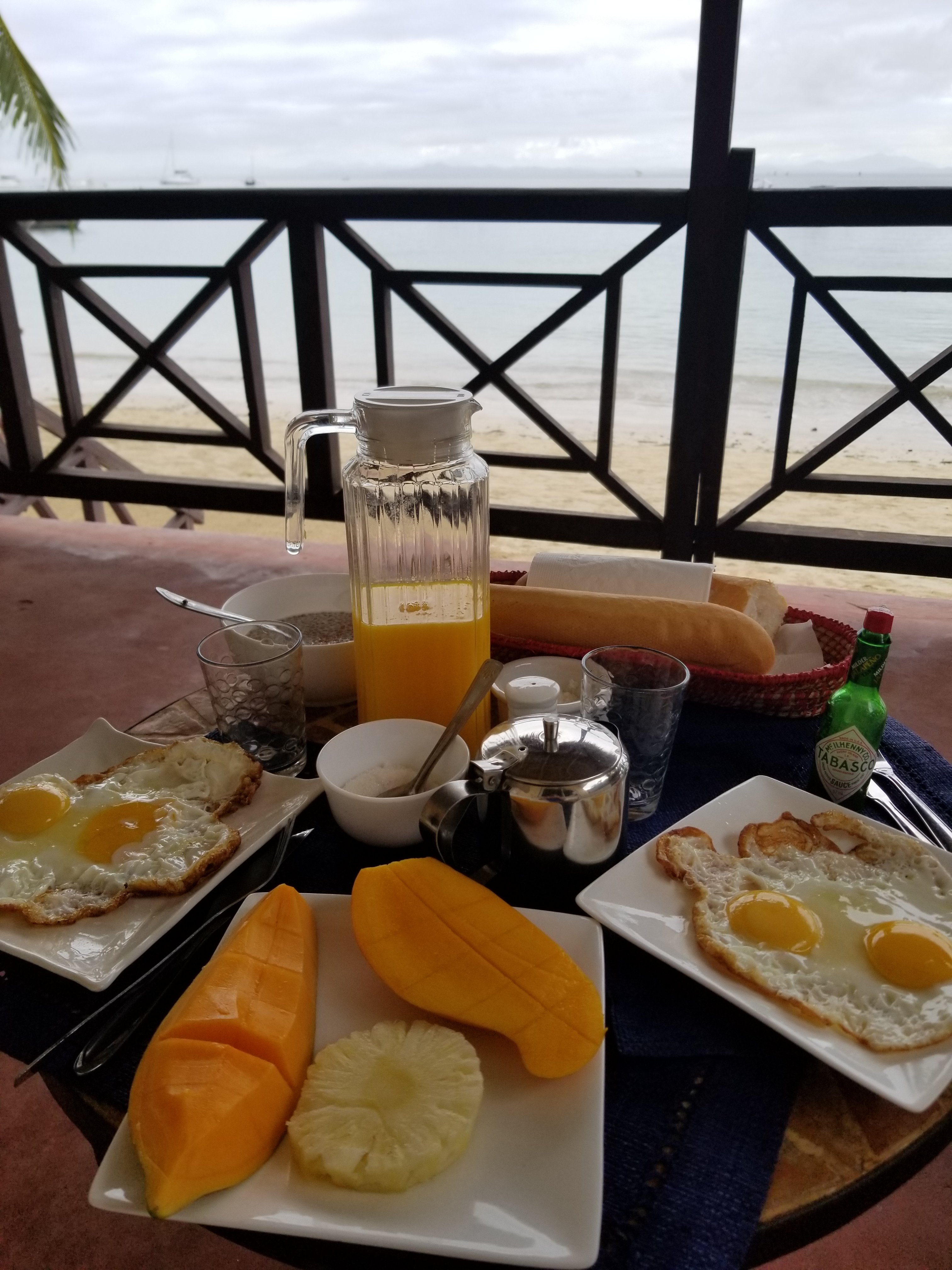 Hôtel-Résidence Au Sable Blanc-餐饮