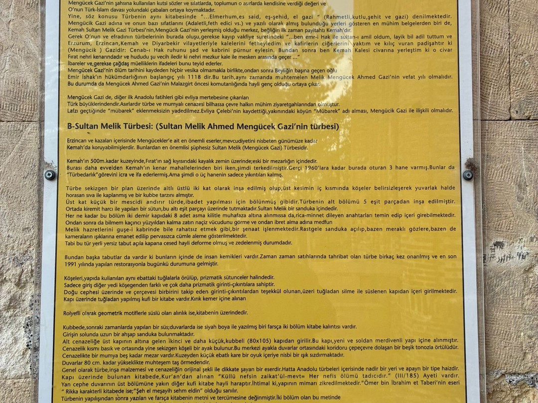 Sultan Melik Turbesi-Erzincan必去景点