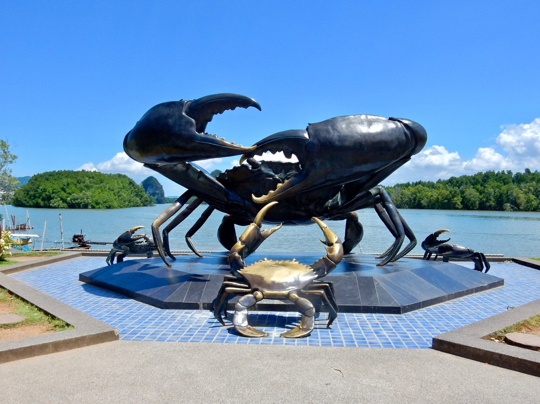 甲米城螃蟹海鸥雕塑景点图片