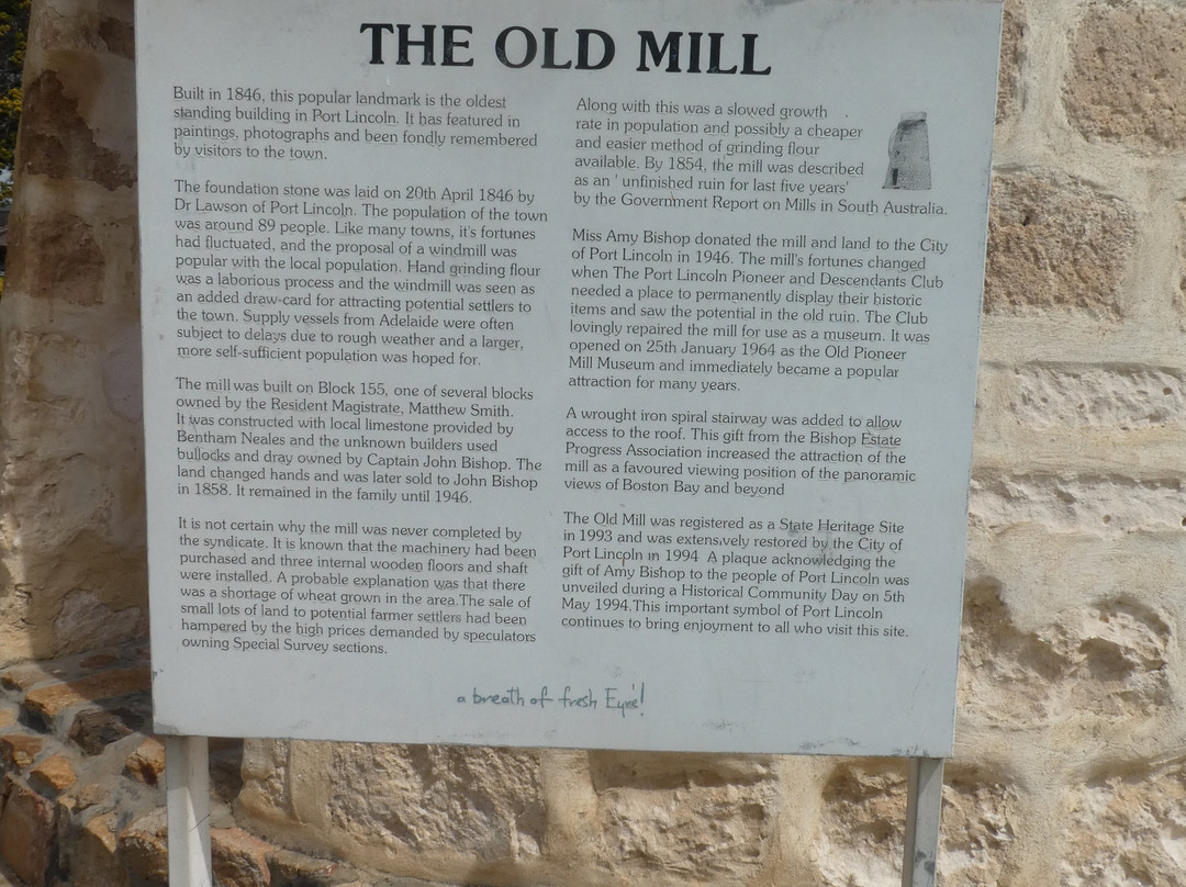 The Old Mill-Port Lincoln必去景点