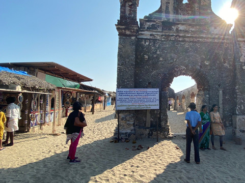 Ruined Temple/Church of Dhanushkodi-Rameswaram必去景点