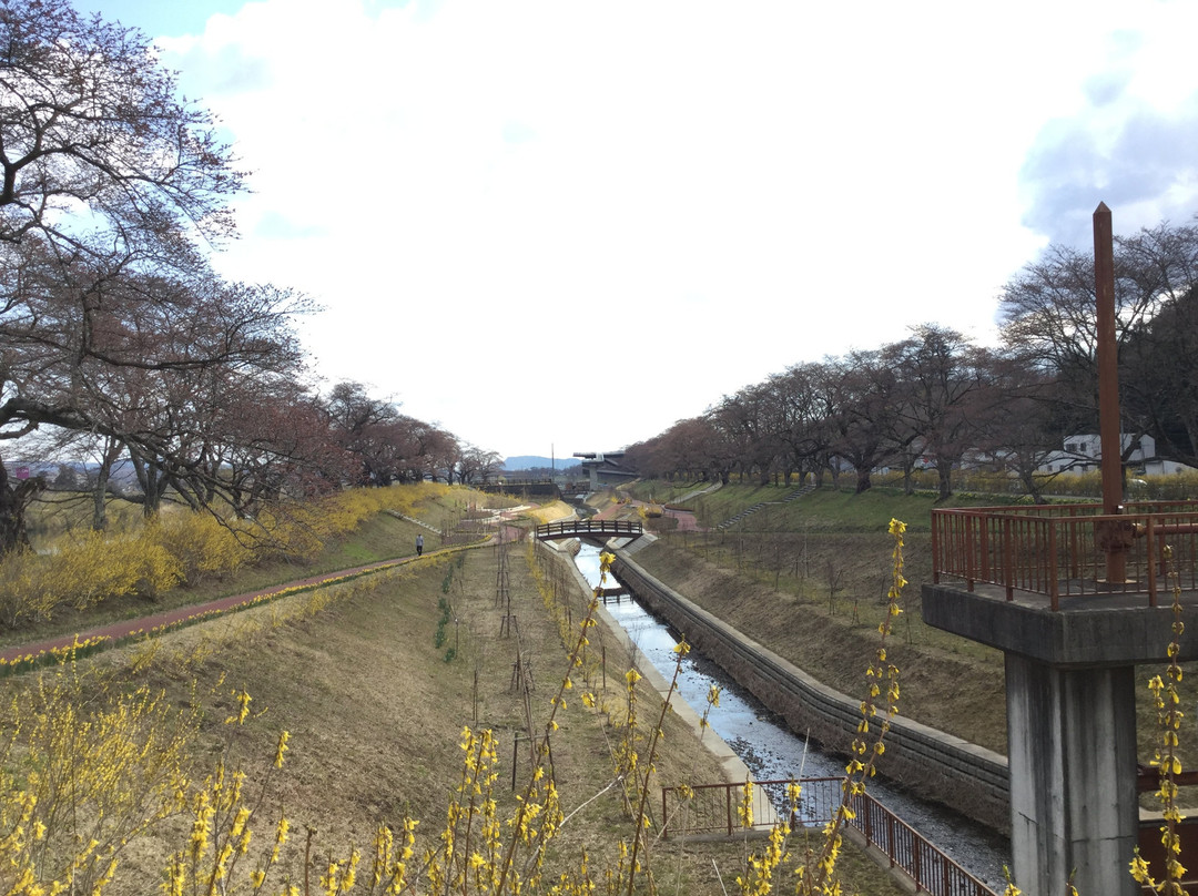 Shiroishigawa Embankment Funaoka Castle Park景点图片