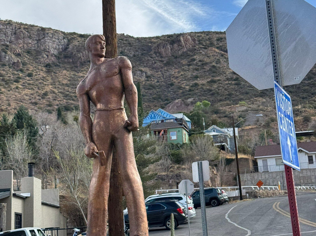 Virile Copper Miner Statue