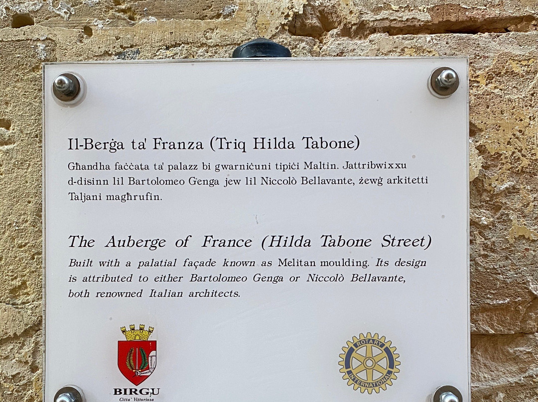 Auberge de France in Vittoriosa - Birgu-毕尔古必去景点