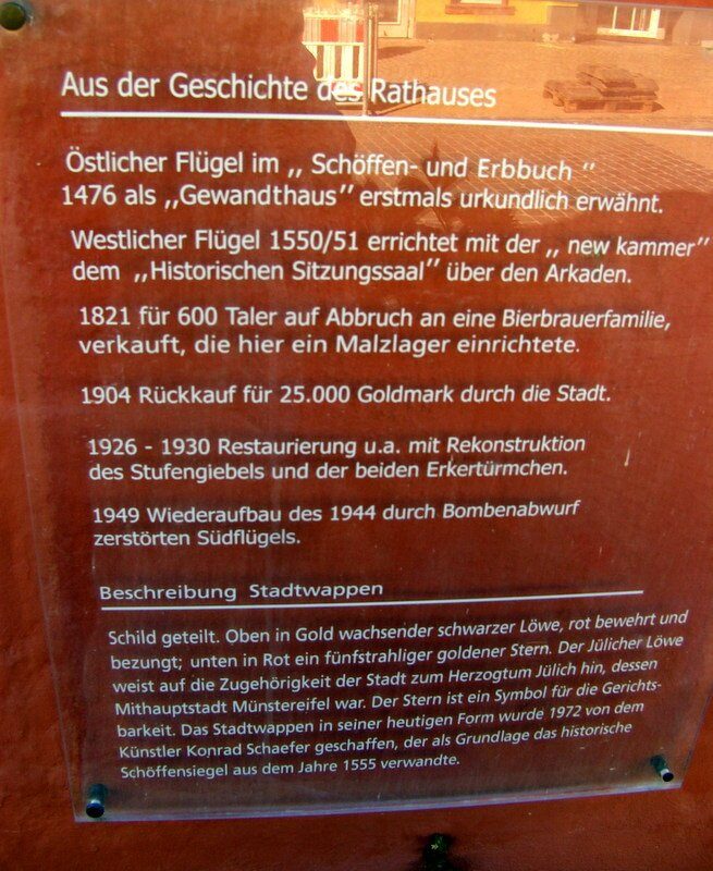 Historisches Rathaus in Bad Münstereifel-巴德明斯特赖费尔必去景点