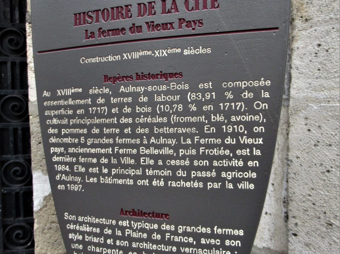 Ferme du Vieux Pays-Aulnay-sous-Bois必去景点