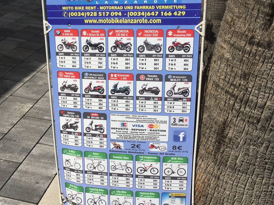 Moto & Bike Lanzarote-布兰卡滩必去景点
