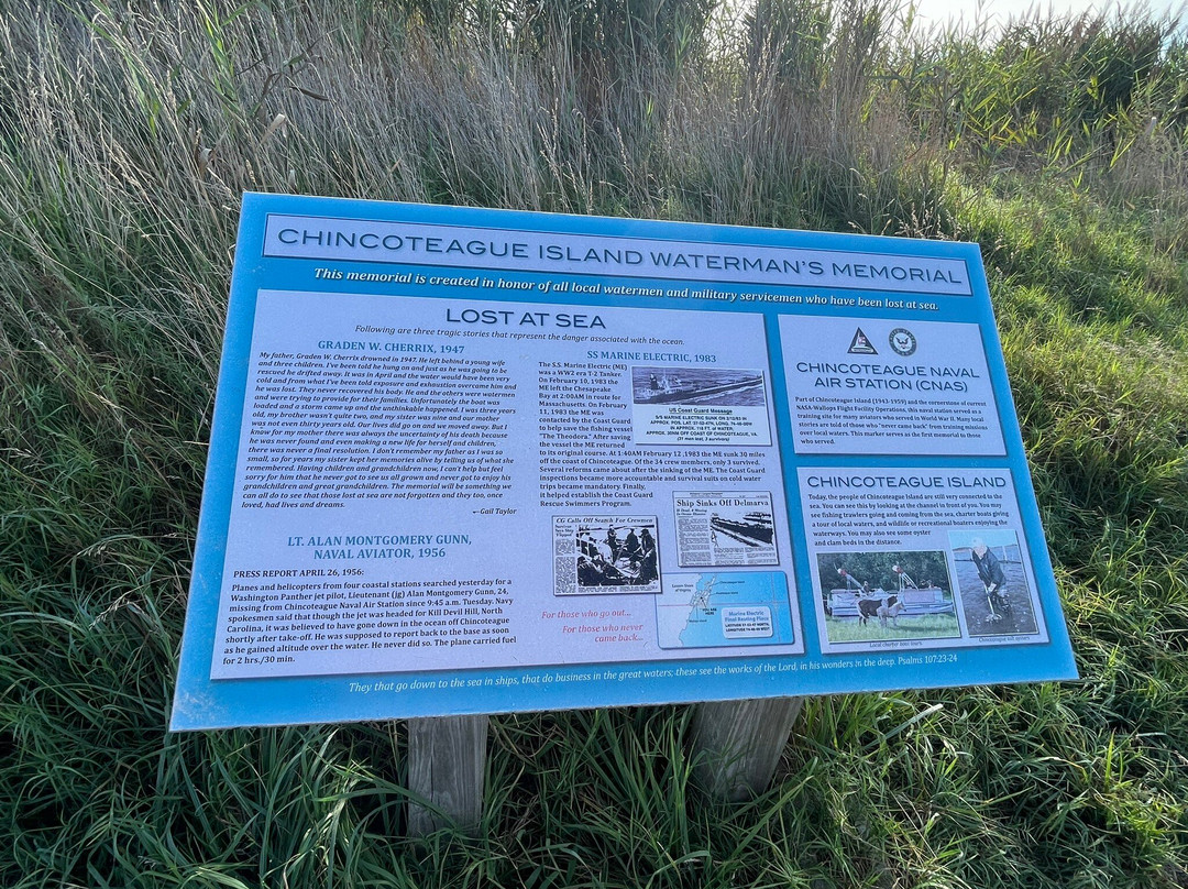 Chincoteague Island Waterman's Memorial-钦科蒂格岛必去景点