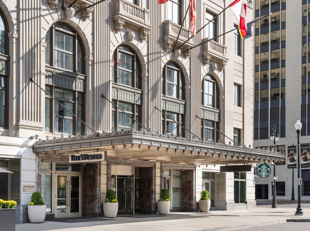 底特律酒店住宿-威斯汀底特律凯迪拉克酒店