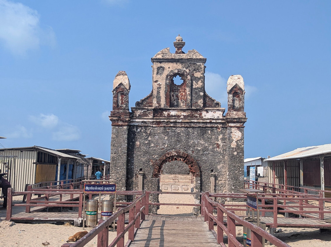 Ruined Temple/Church of Dhanushkodi-Rameswaram必去景点