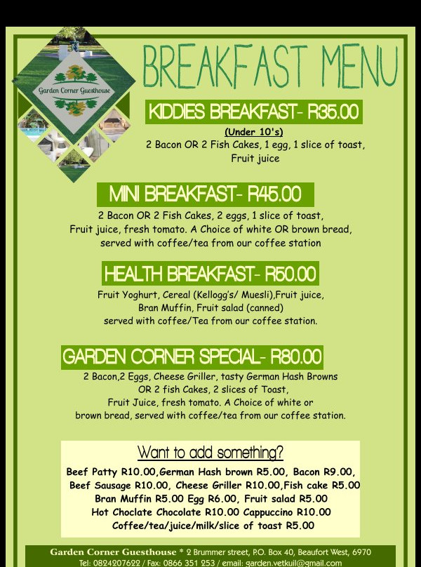 Garden Corner Guesthouse主图