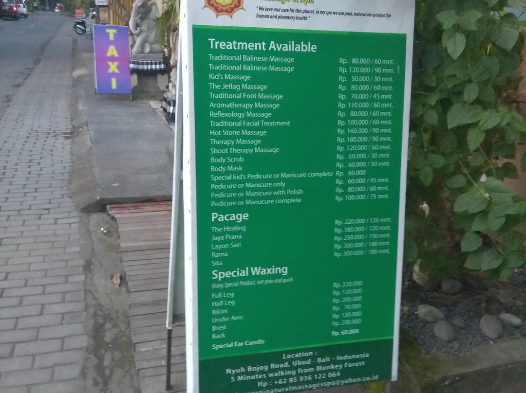 Murni Natural Massage & Spa-乌布必去景点