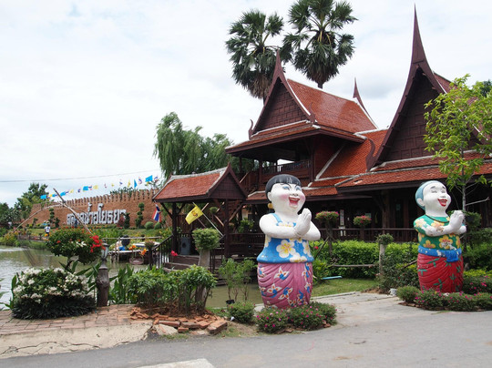 Ayothaya Floating Market & Elephant Village-大城必去景点