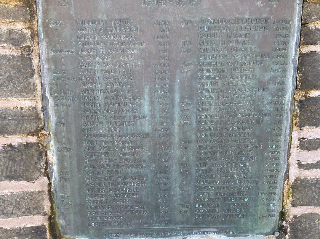 Lochgilphead War Memorial景点图片