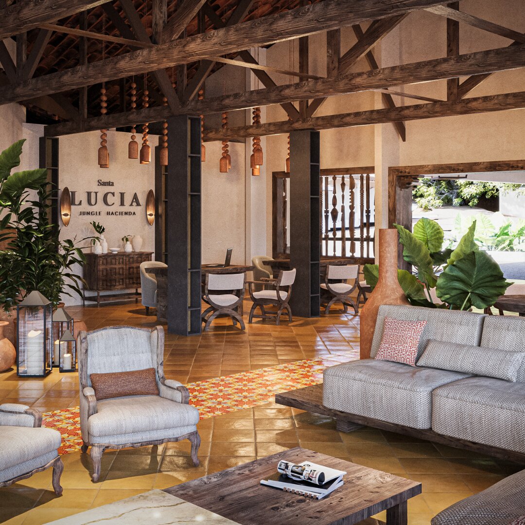 Santa Lucia Jungle Hacienda-浴室