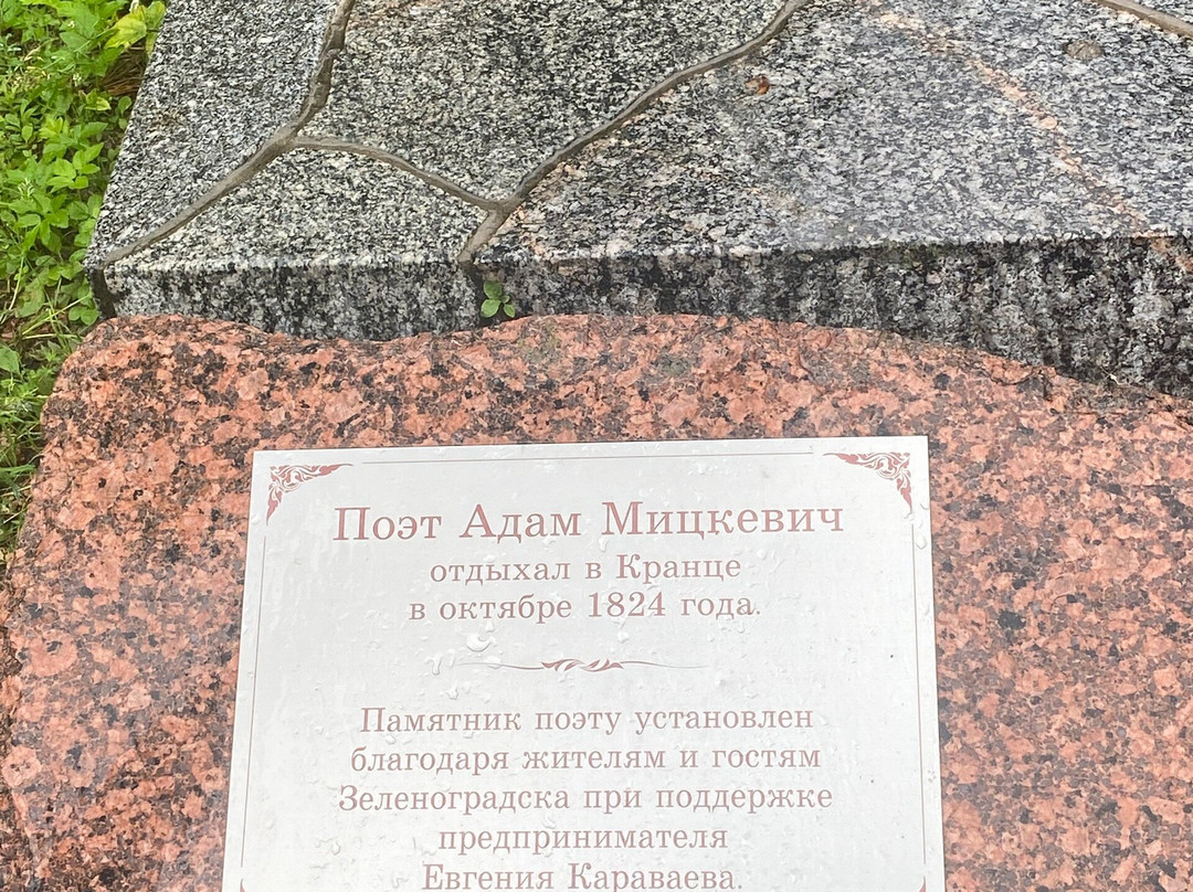 Monument to Adam Mickiewicz-泽列诺格拉茨克必去景点