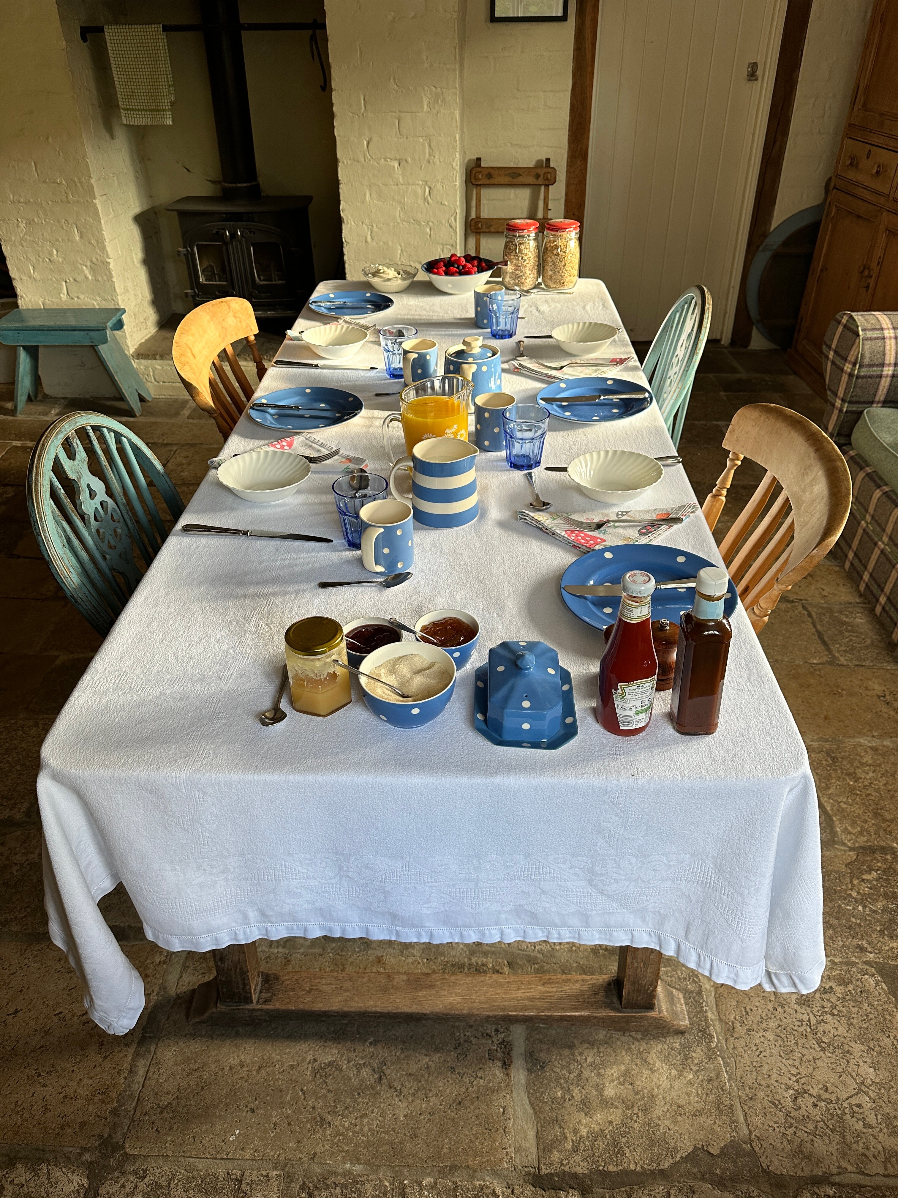 Crows Hall Farm Bed & Breakfast-餐饮
