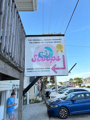 Scoops Microcreamery at Topsail Beach