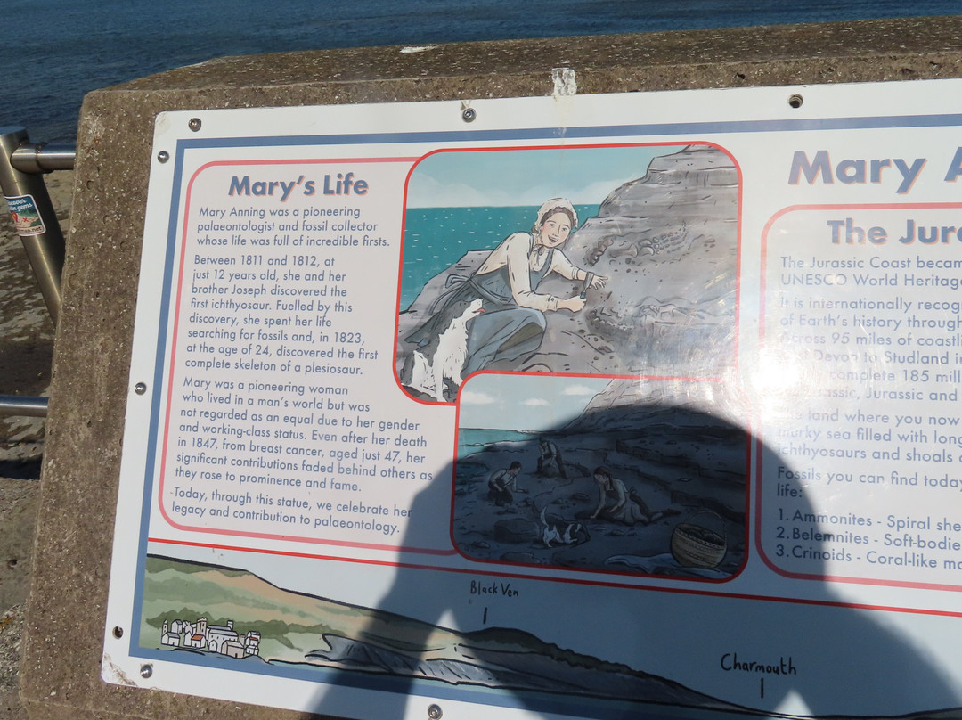 Mary Anning Rocks Statue-莱姆里杰斯必去景点