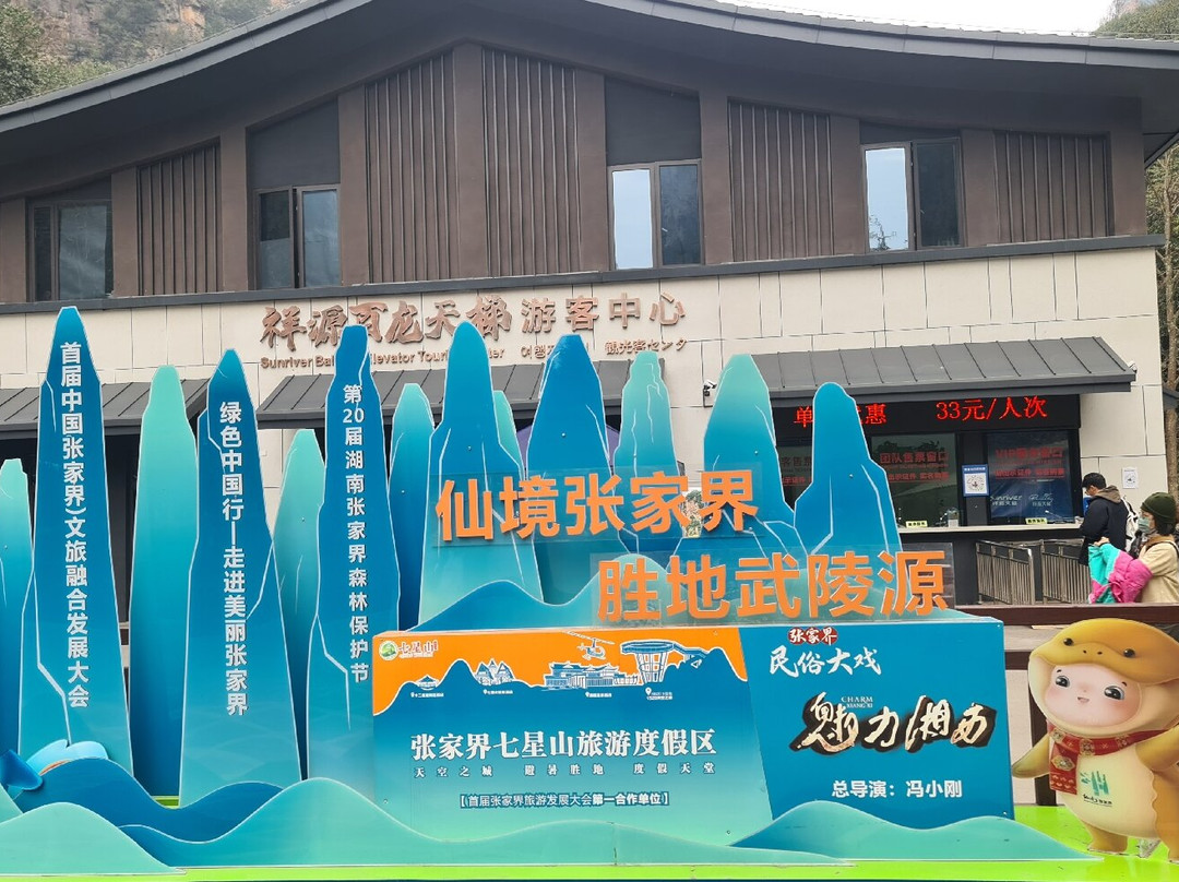 百龙观光电梯-张家界市必去景点