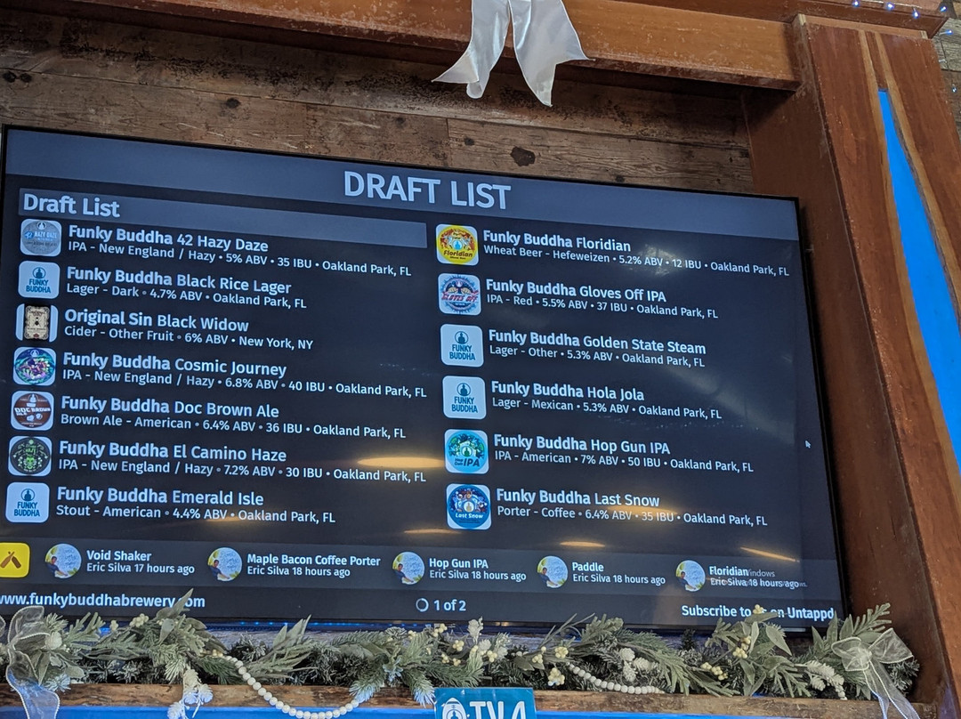 Funky Buddha Brewery-Oakland Park必去景点