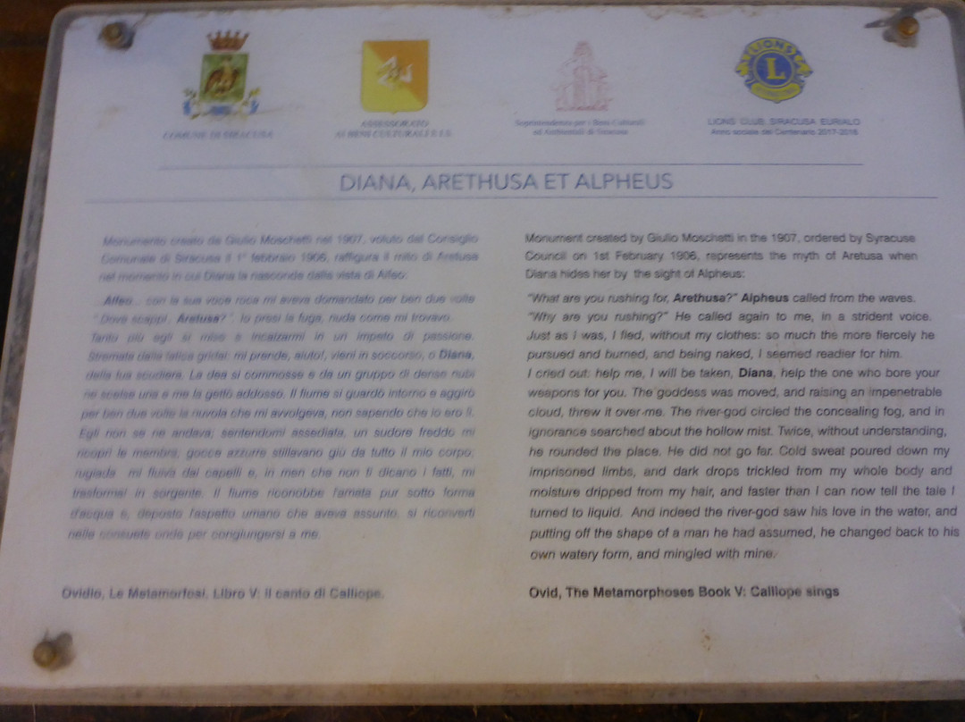 Fontana di Diana-锡拉库扎必去景点