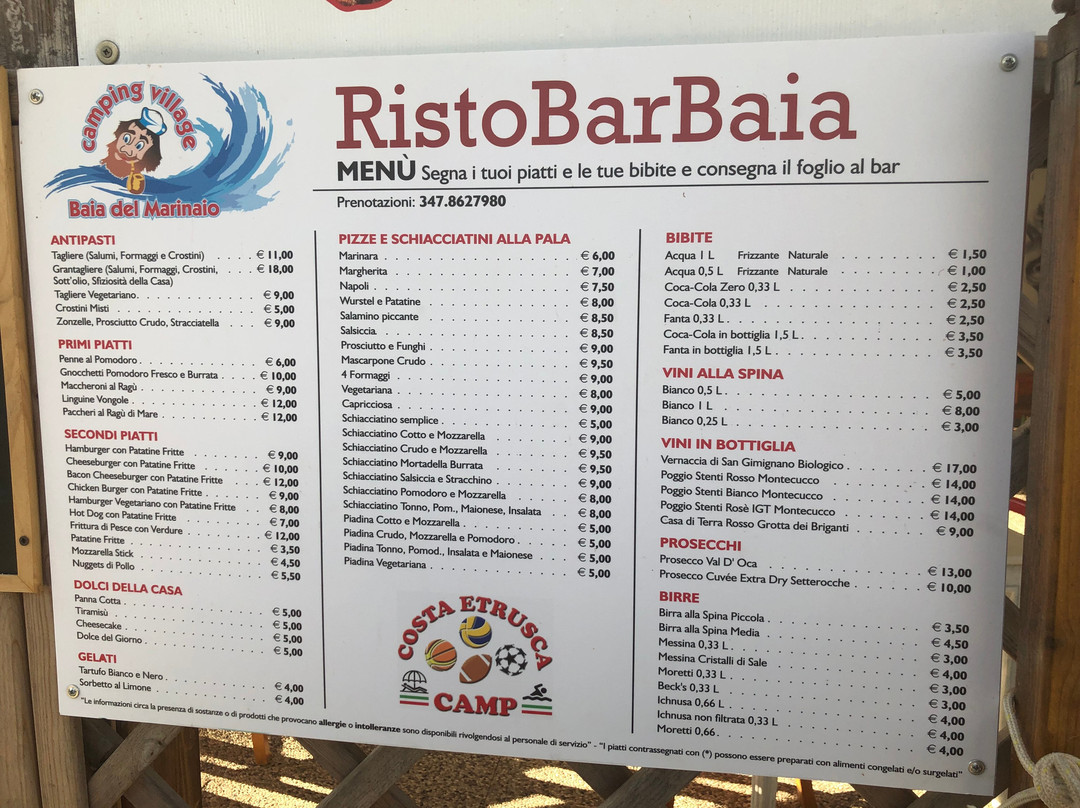 Ristorante del Camping Baia del Marinaio