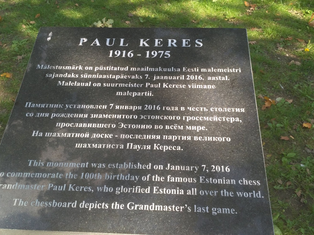 Monument to Paul Keres-纳尔瓦必去景点