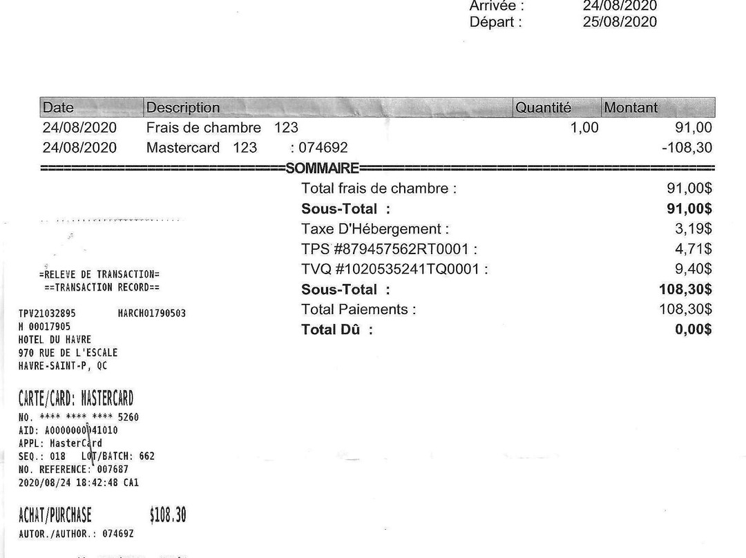 Hotel Motel du Havre主图