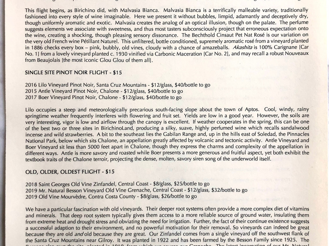 Birichino Winery Tasting Room-圣克鲁斯必去景点