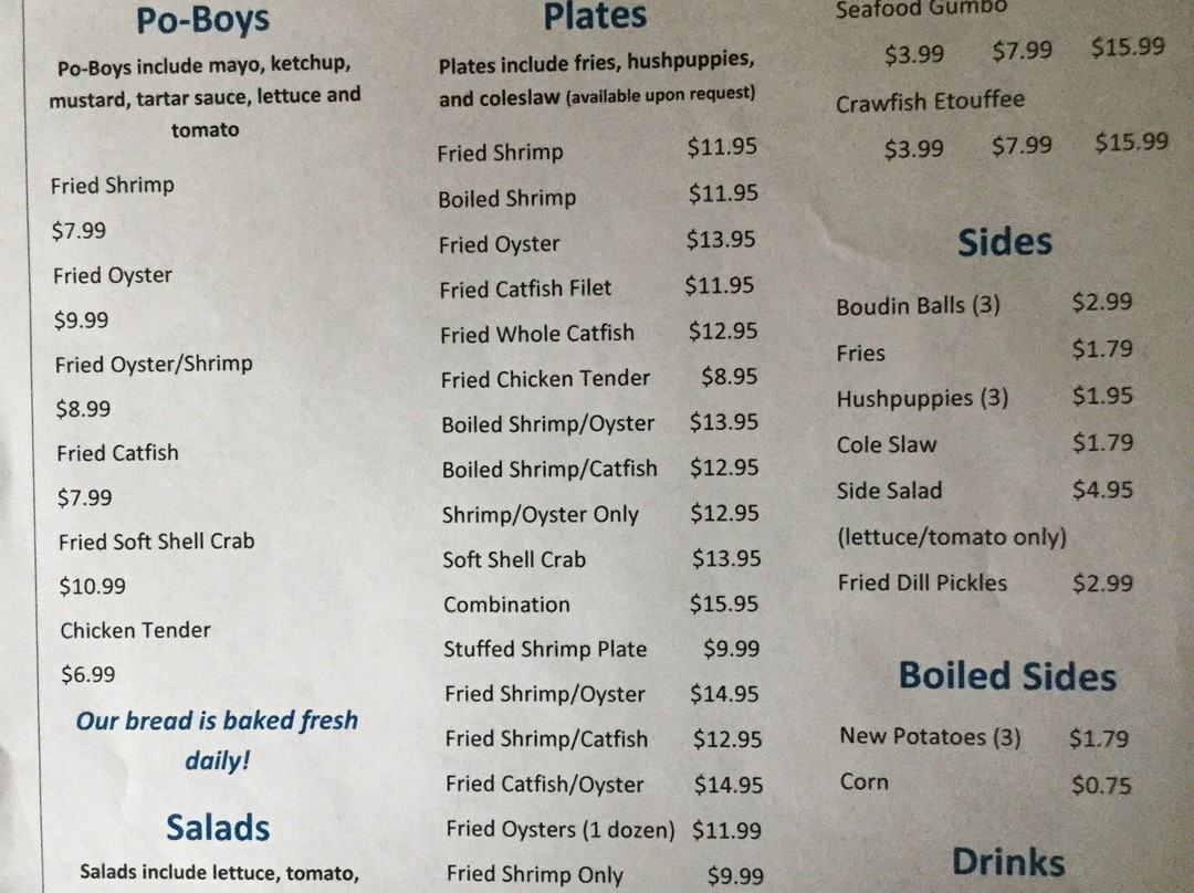 Fins Fresh Seafood and Poboys