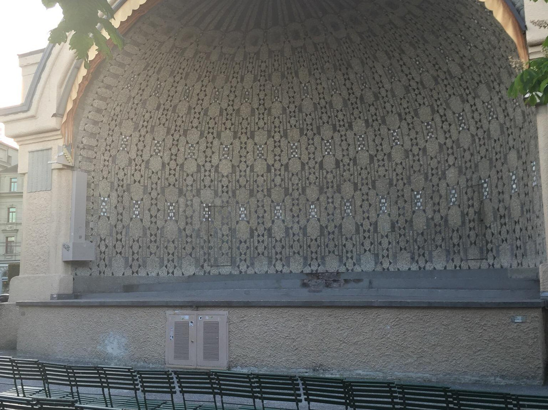 Lucerne music pavillon and Kurplatz-卢塞恩必去景点