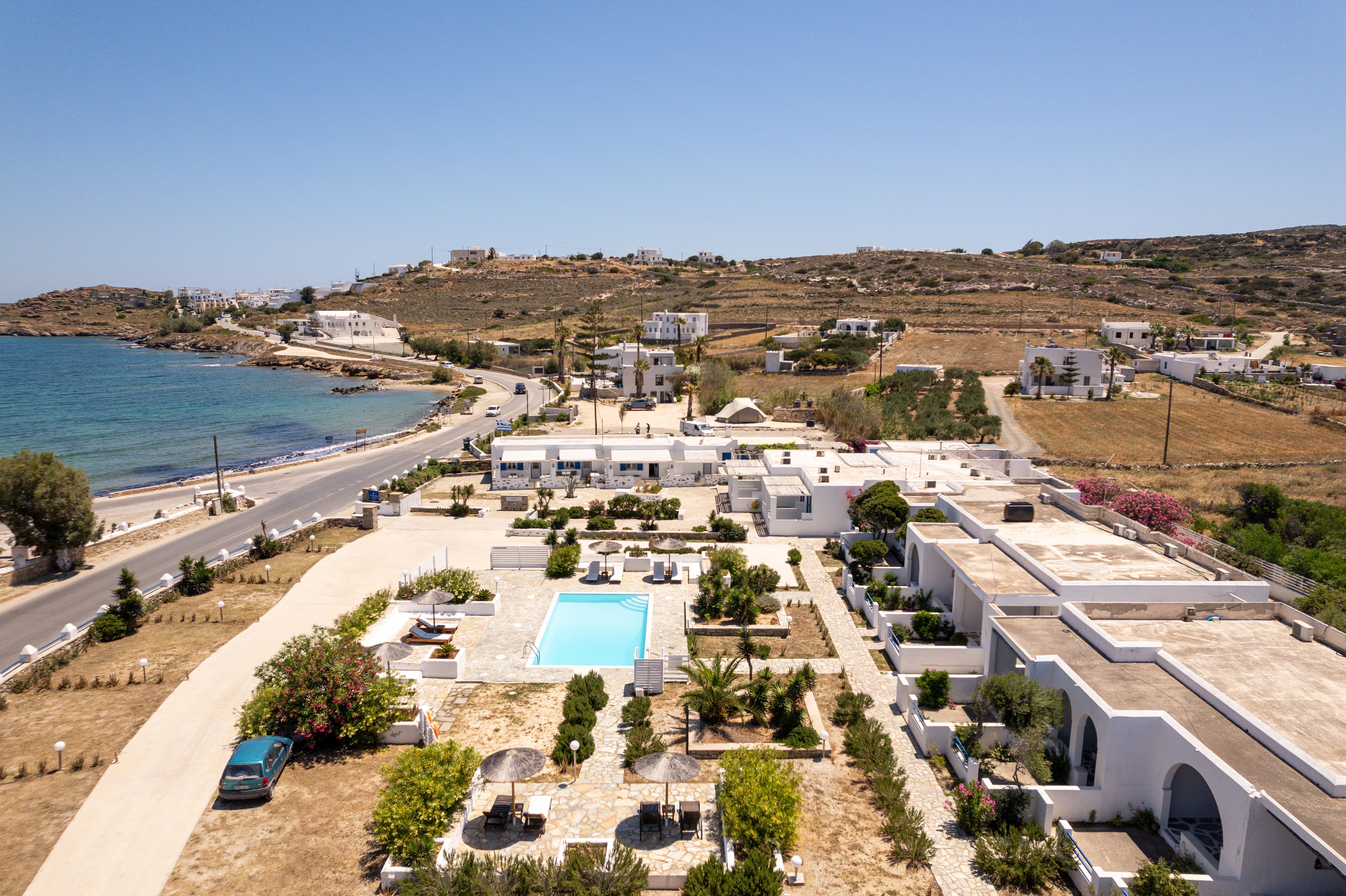 Naoussa Hotel Paros By Booking Kottas-泳池