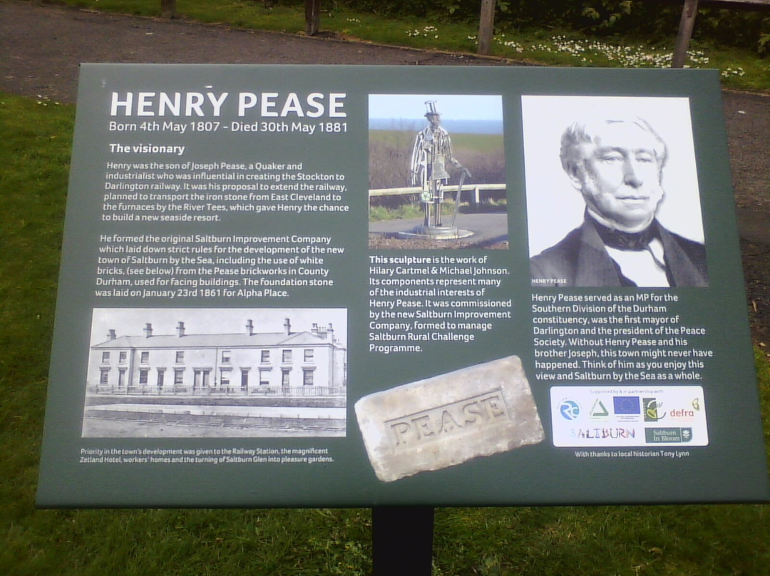 Henry Pease Statue-Saltburn-by-the-Sea必去景点